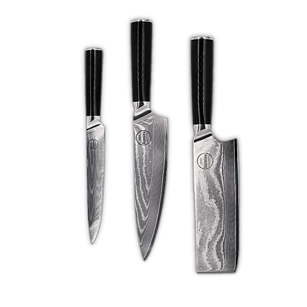 Sumisu Messerset 3-teilig Black – Chefkoch