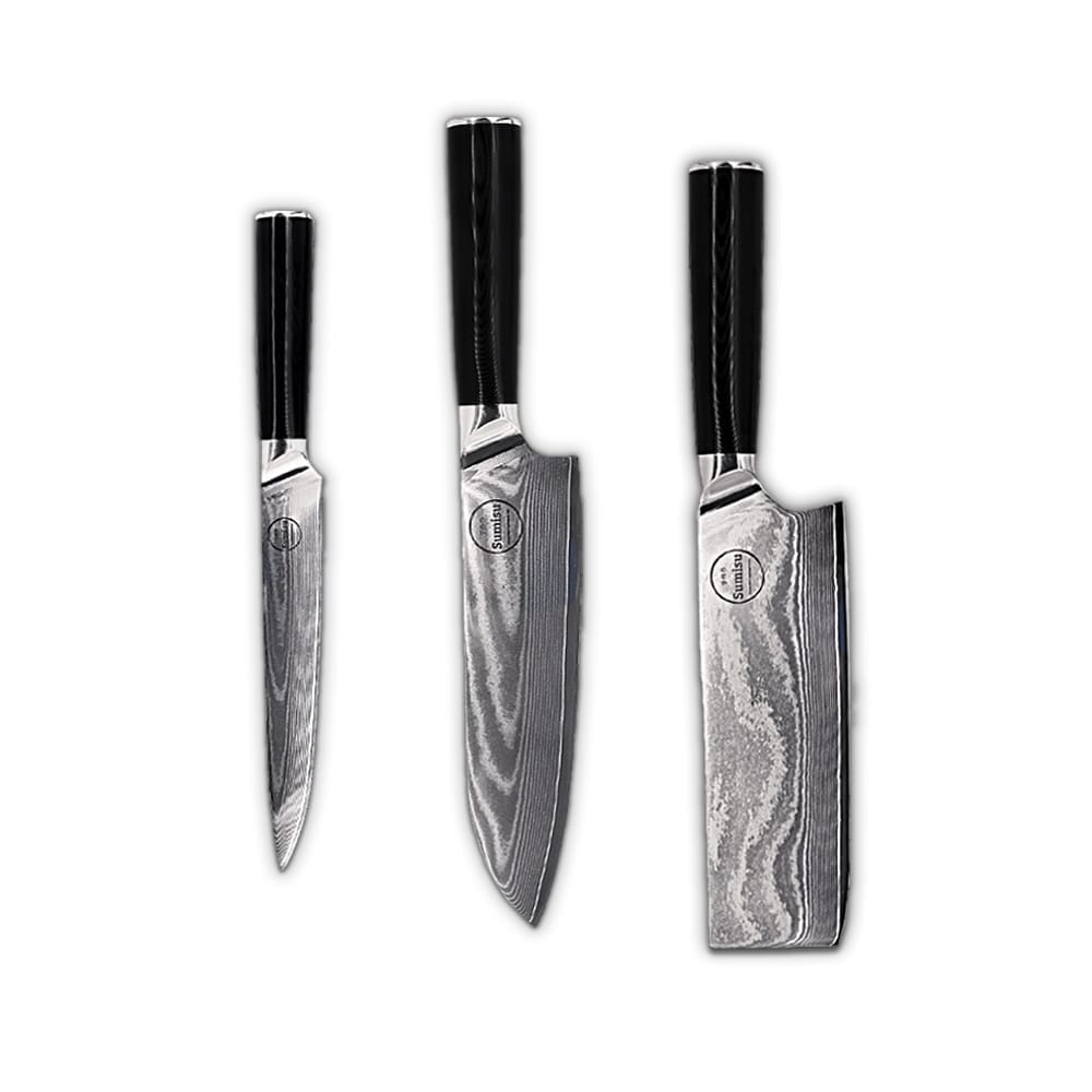 Sumisu Messerset 3-teilig Black – Hobbykoch