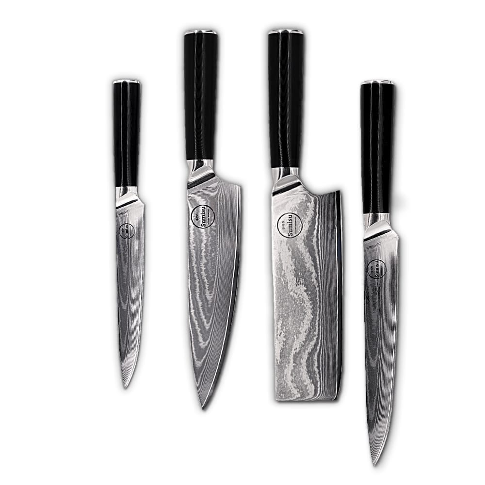 Sumisu Messerset 4-teilig Black – Chefkoch