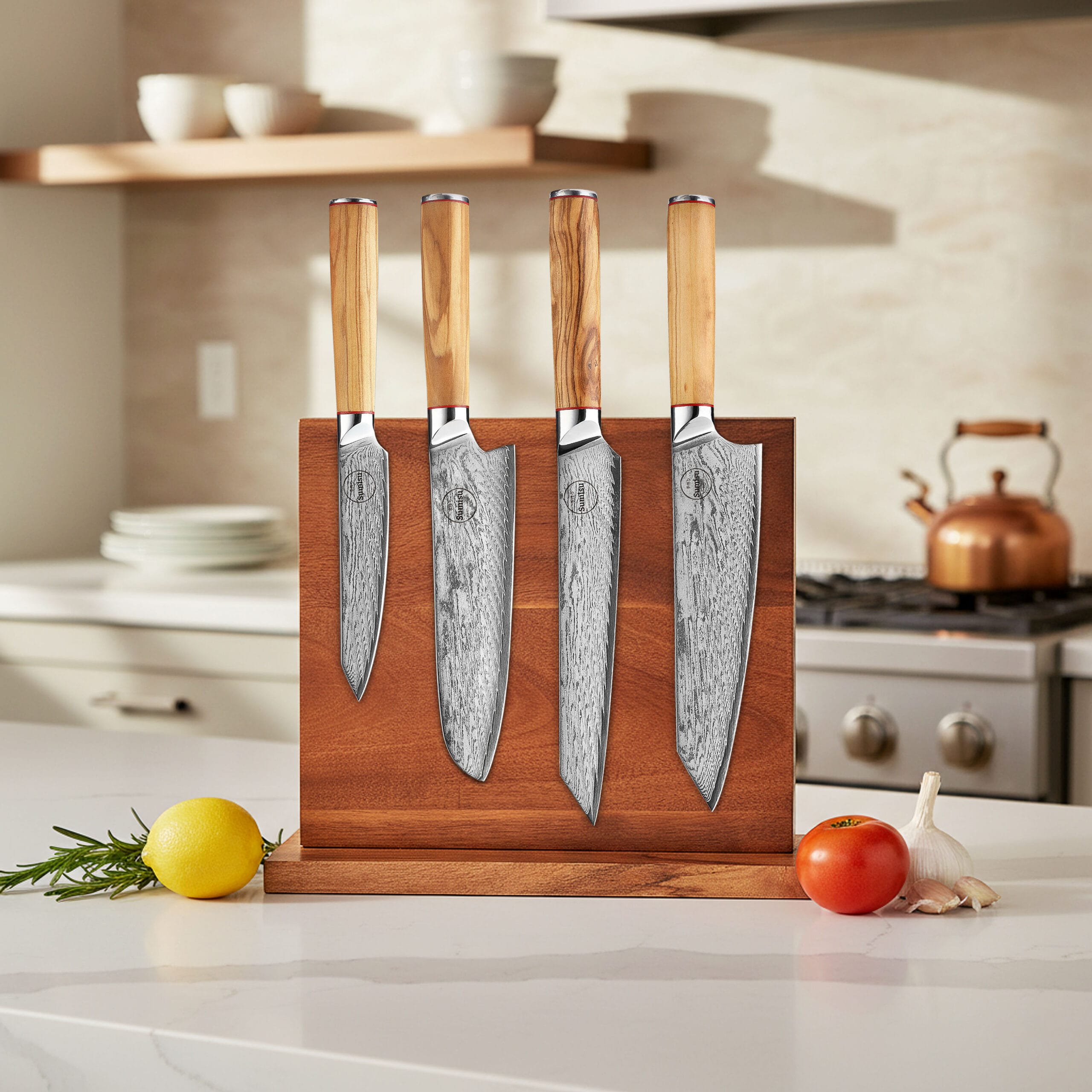 Messerblock auf der Arbeitsplatte