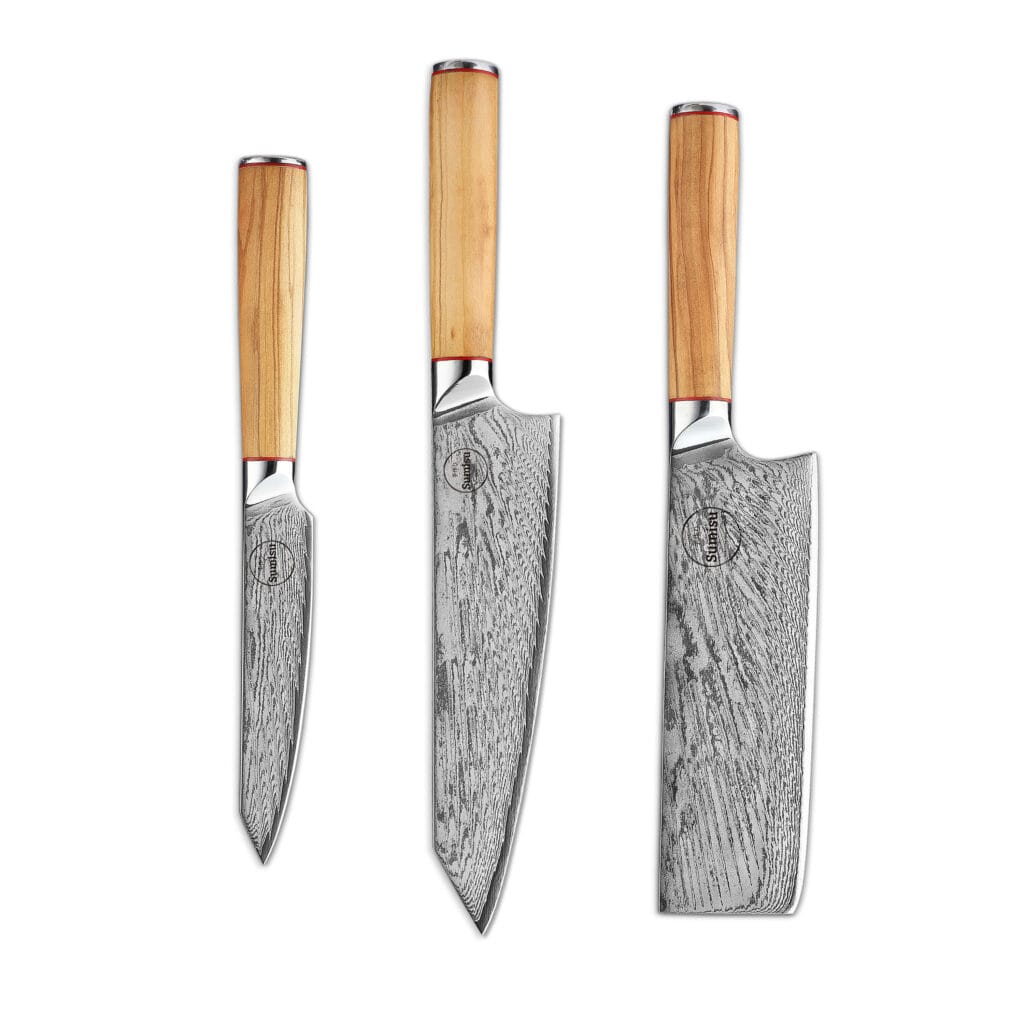 Sumisu Messerset 3-teilig Wood