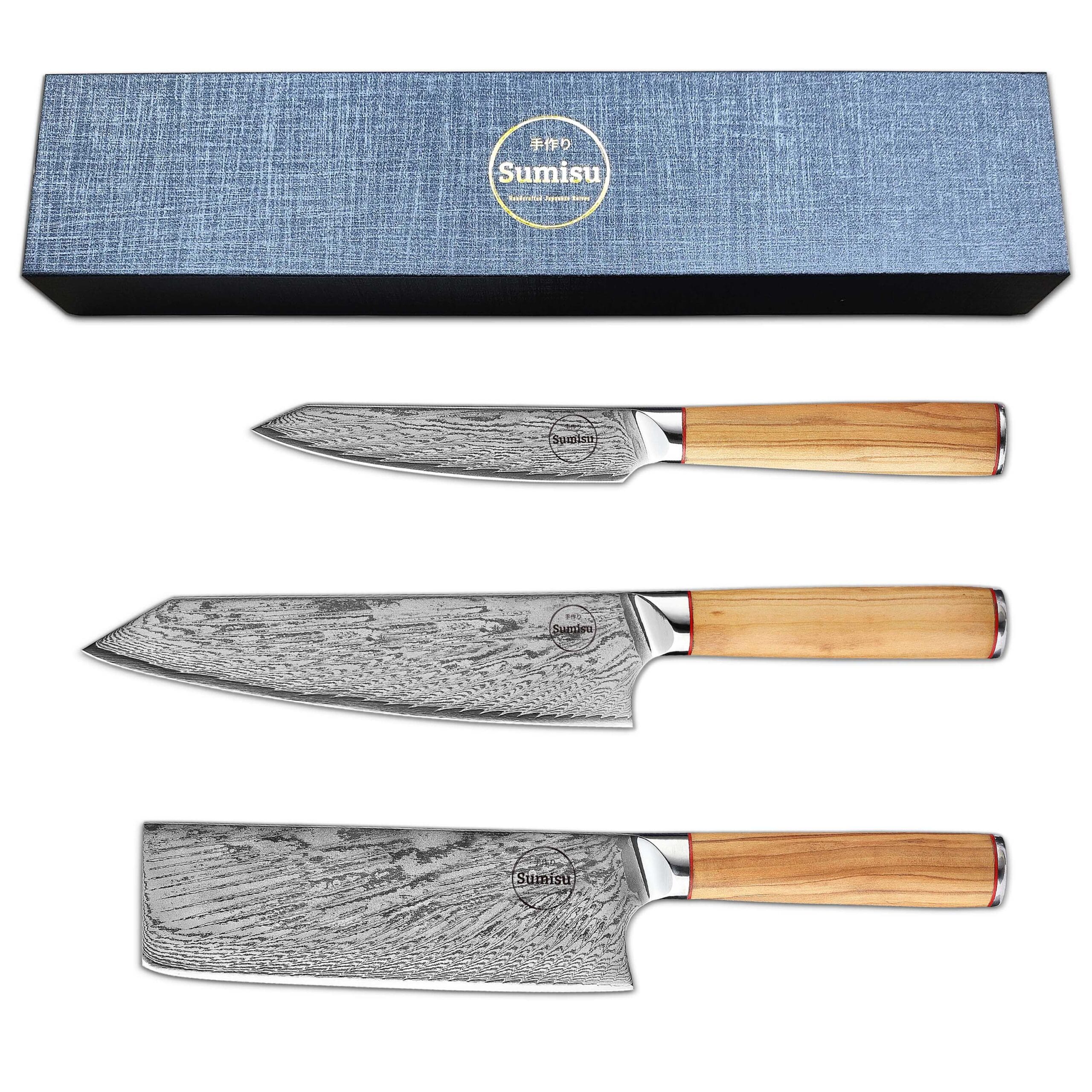 Sumisu Knives 3-teilig Wood - Chefkoch mit Verpackung
