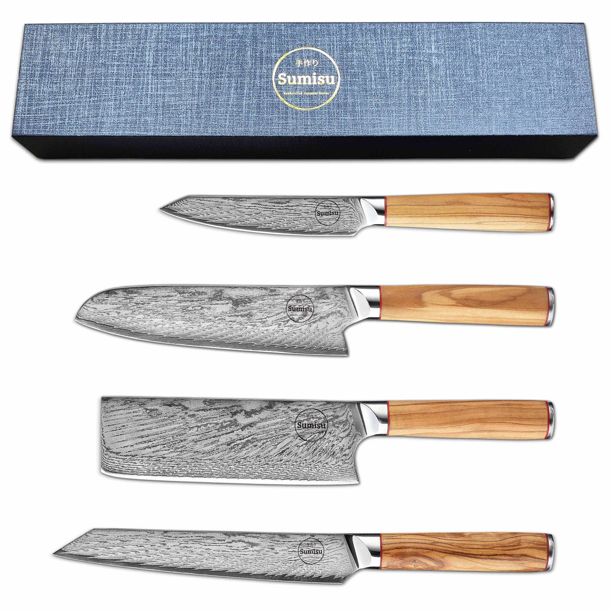 Sumisu Knives 4-teilig Wood - Hobbykoch mit Verpackung Sumisu Knives 4-teilig Wood - Hobbykoch mit Verpackung