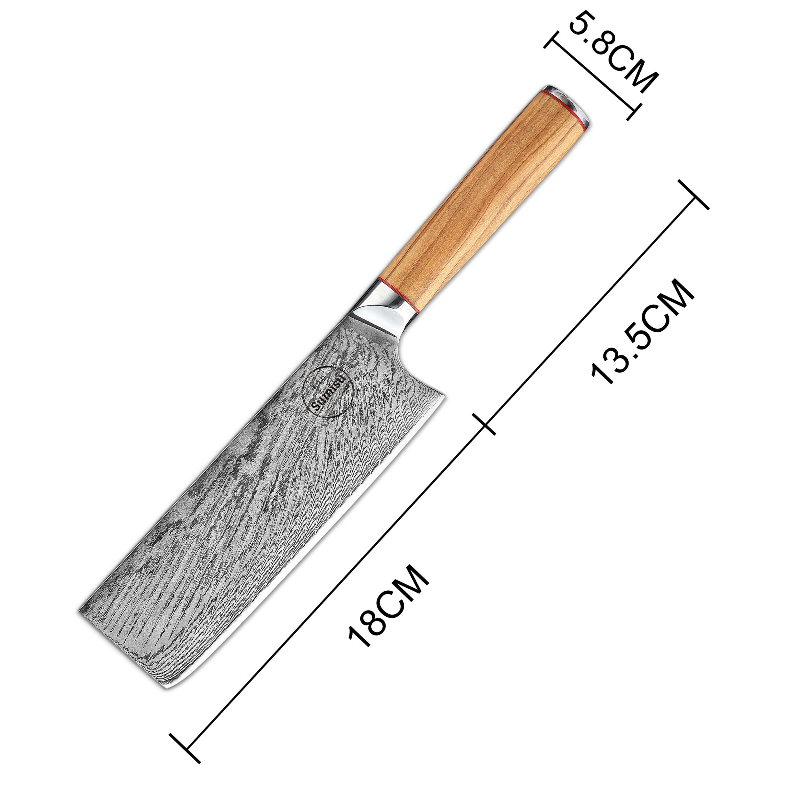 Sumisu Knives Nakiri Wood Abmessung