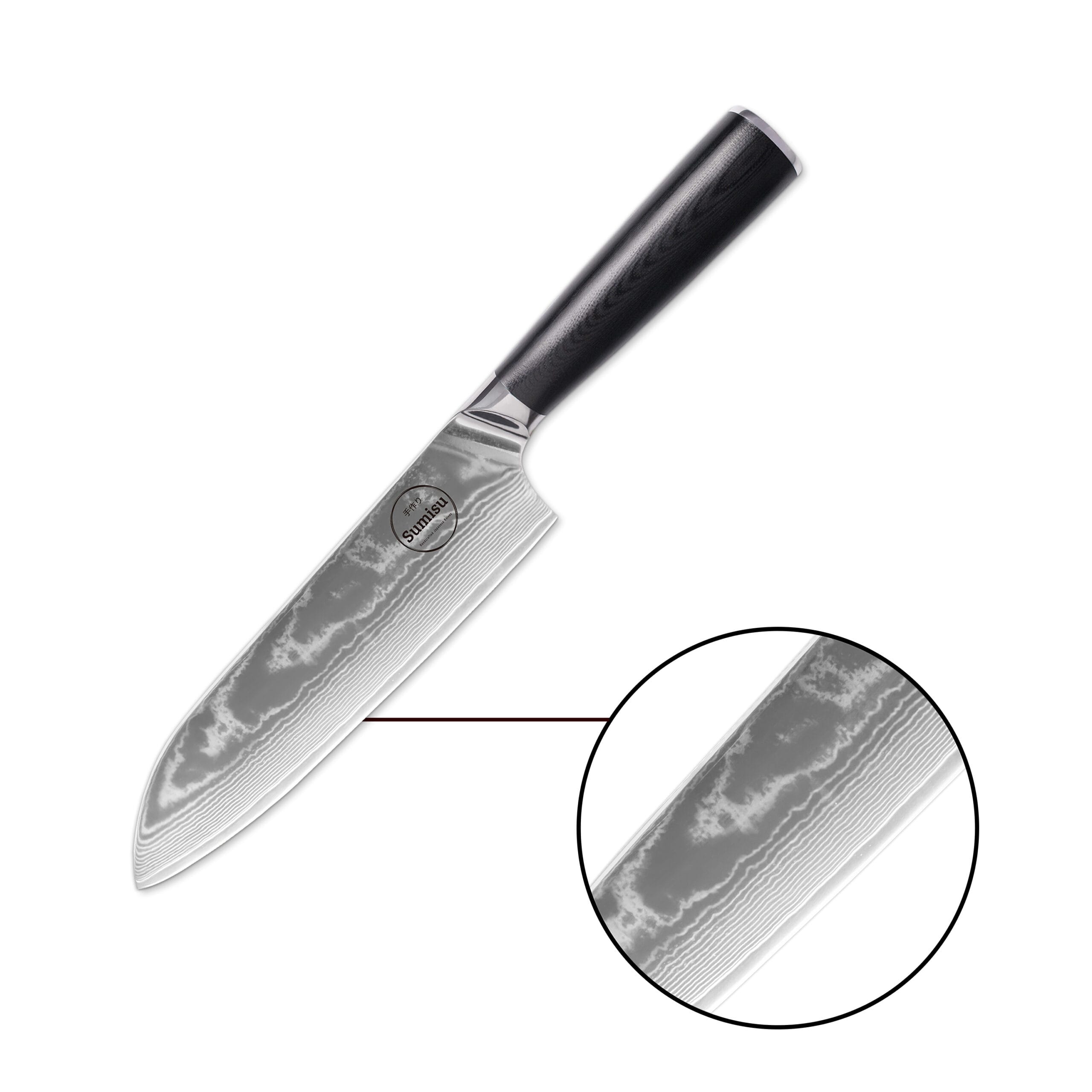 Sumisu Knives Santoku Black Detail