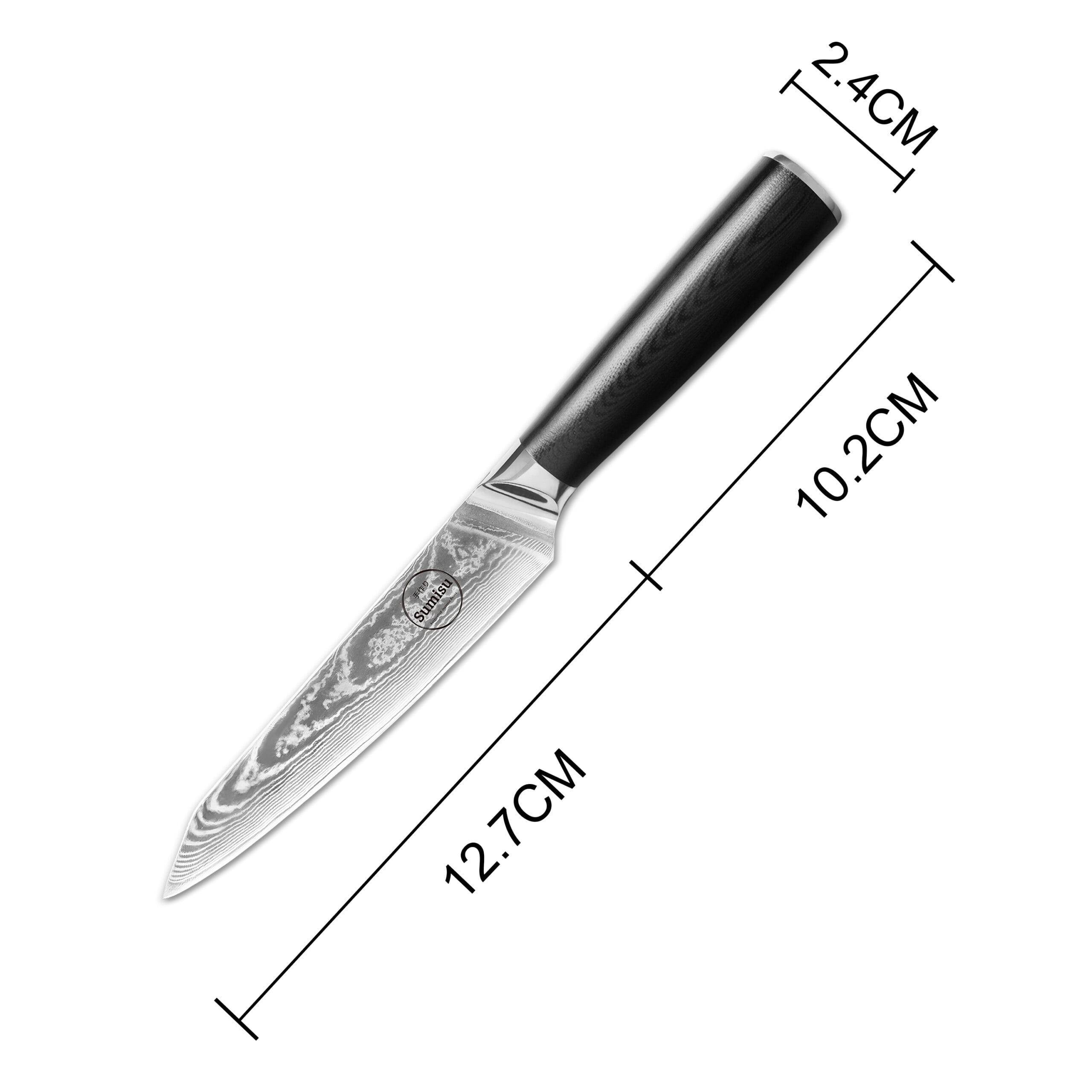 Sumisu Knives Shotoh Black Abmessung